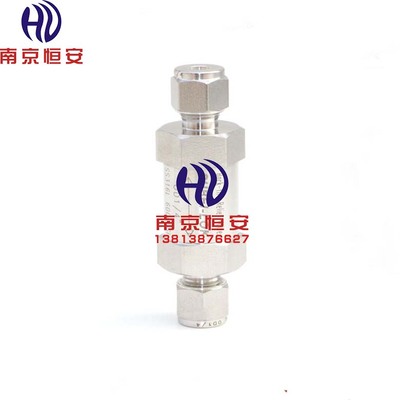 304高压卡套氢气阻火器乙炔阻火器可燃性气体阻火器高温阻火器