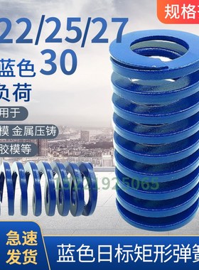日标矩形蓝色模具弹簧TL22/25/27/30X25X30X35X40X50-300矩形弹簧