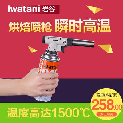 岩谷Iwatani户外瓦斯喷枪烘焙上色枪烧烤便携式高温喷火枪zt-09
