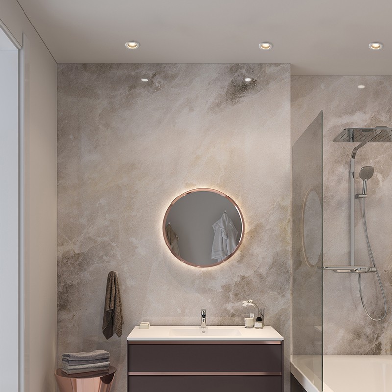 led射灯嵌入式浴室防雾防尘筒灯IP65厨房卫生间冼手间防水筒灯