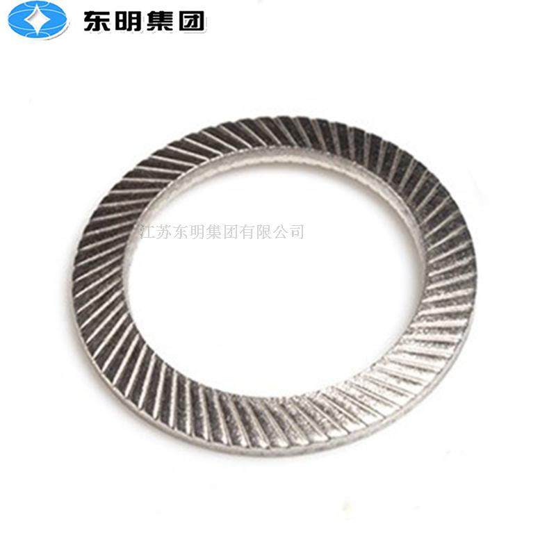 东明 304不锈钢DIN9250S双面斜印花垫圈 双面齿蝶形防松垫圈 包邮
