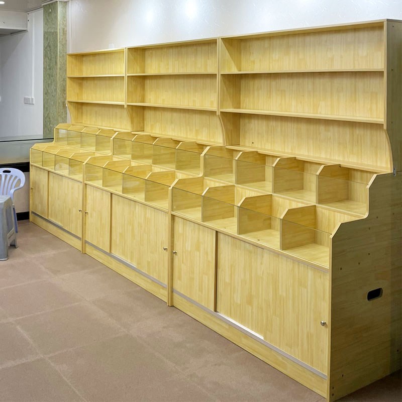 超市货架干果炒货店展示架五谷杂粮展示柜炒货货柜置物架靠墙展柜