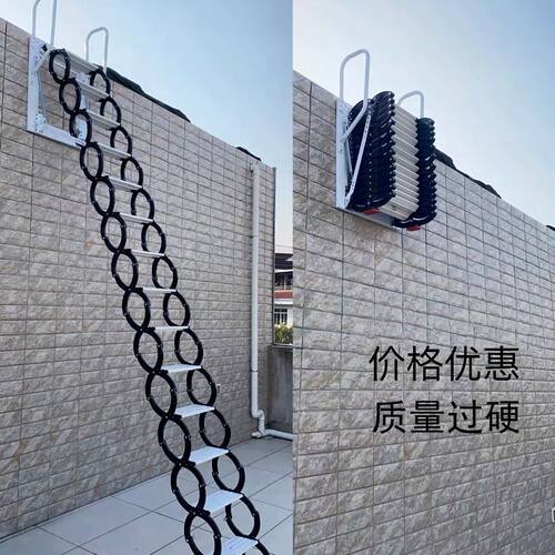 专业定制伸缩楼梯阁楼平台公寓别墅复式折叠拉R伸梯子伸缩加厚隐