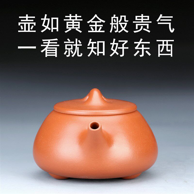 20号八级朱泥紫砂壶景舟石瓢紫砂壶石瓢壶功夫小茶壶宜兴紫砂茶具