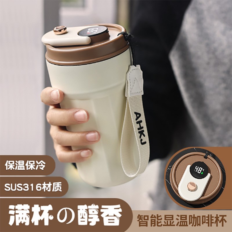订制咖啡杯保温杯男女便携随行杯广告礼品杯刻字定制印logo水杯子