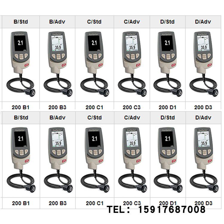 美国DeFelsko狄夫斯高 镀层厚度测量计200B/STD;200B/ADV原装进口
