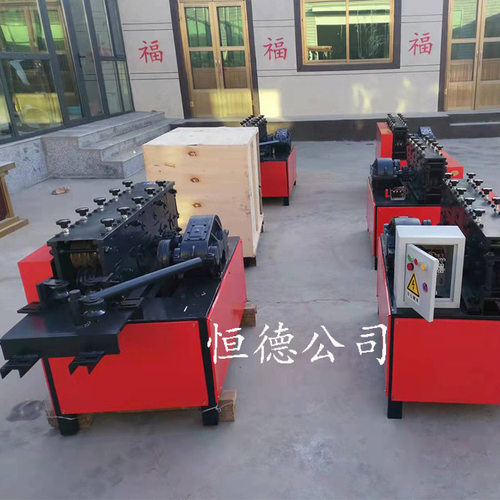 大棚管调直机小型全自动蔬菜棚钢管调直机建筑圆管直管矫直折弯机