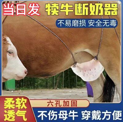 小牛断奶神器牛奶罩牛用忌奶器母牛乳罩牛犊防吃摘崽隔兜六孔戒