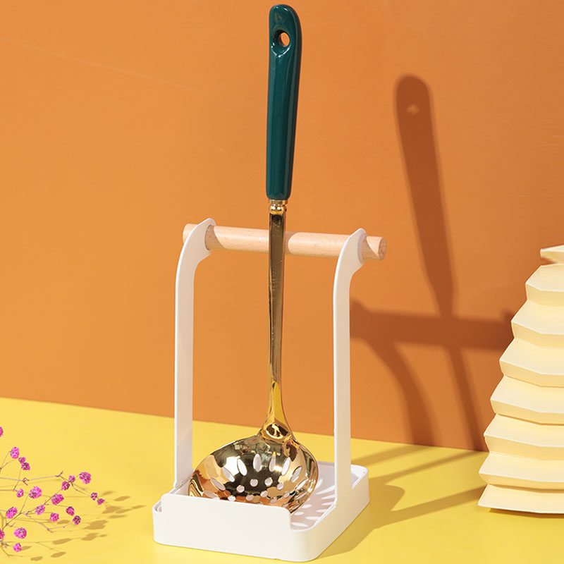 厨房台面坐式置地式锅盖架锅铲铲勺子筷子收纳架置物架支架托神器