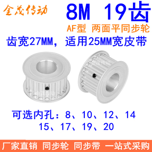 19同步带轮HTD8M皮带轮 8M19齿同步轮带宽25内孔8