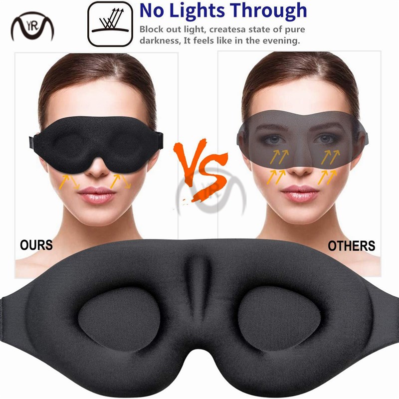 3D Sleeping Mask Block Out Light SoftI Padded Sleep Mask For