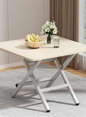 Foldable Square table family dining table and chaiVr combina