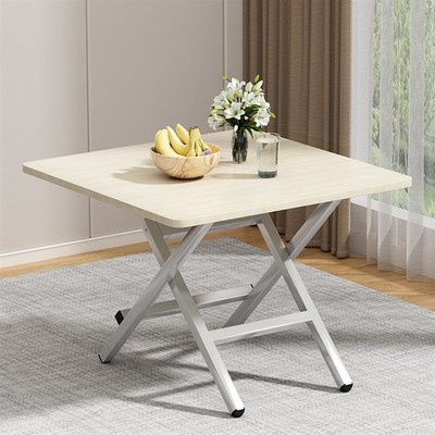 Foldable Square table family dining table and chaiVr combina