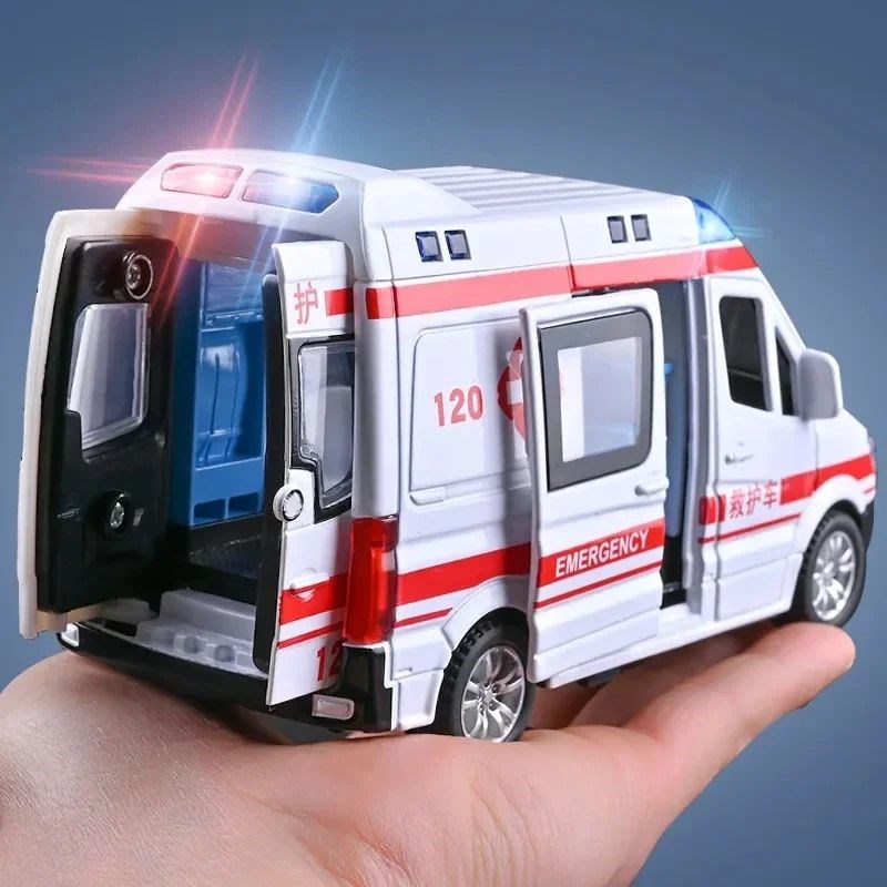 1:32 Mini Alloy Car Diecvast Ambulance Fire-Truck Policecar