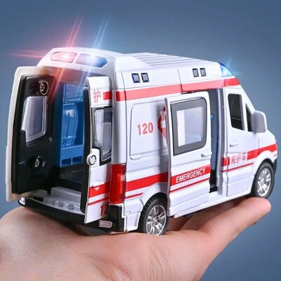 1:32 Mini Alloy Car Diecvast Ambulance Fire-Truck Policecar