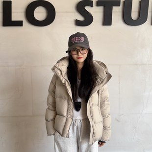 值得90绒连帽短款 泡芙加厚羽绒服