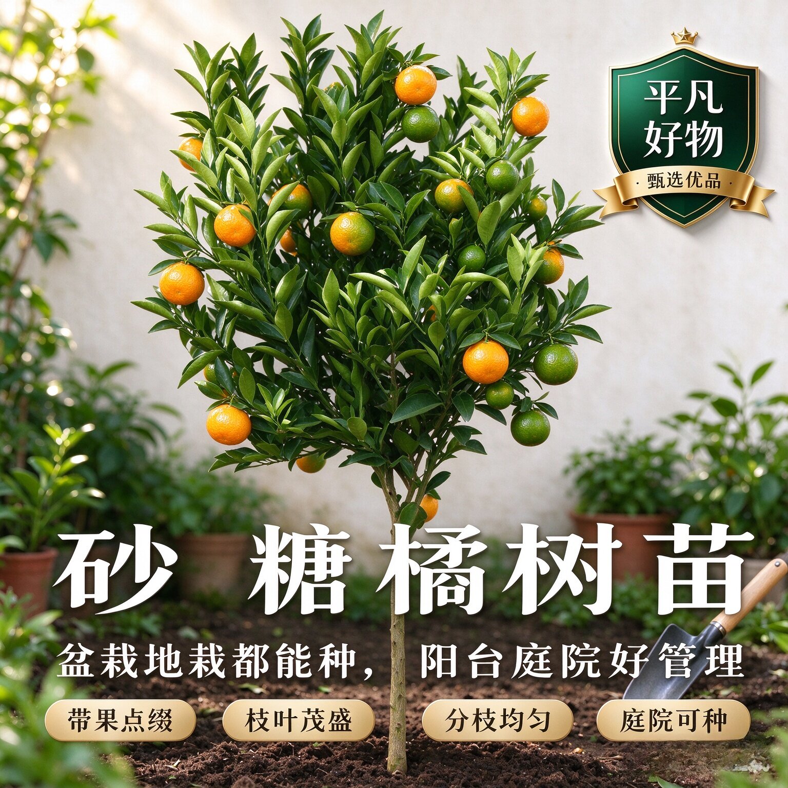 【四季砂糖橘树苗】嫁接苗薄皮无籽盆栽地栽阳台庭院种植JL