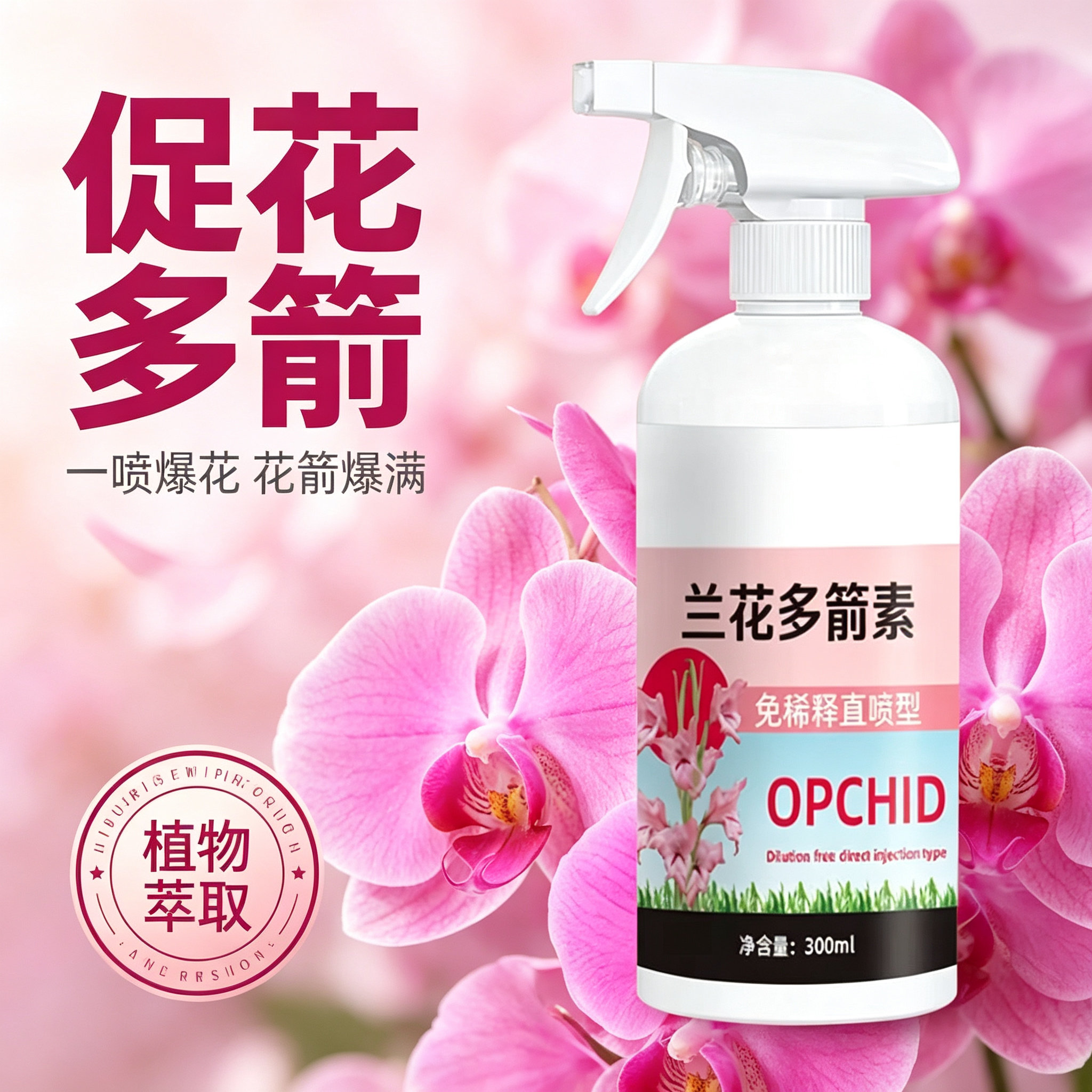 【兰花多箭素】兰花专用营养液催花延花期治黄叶专用液体肥通用yz