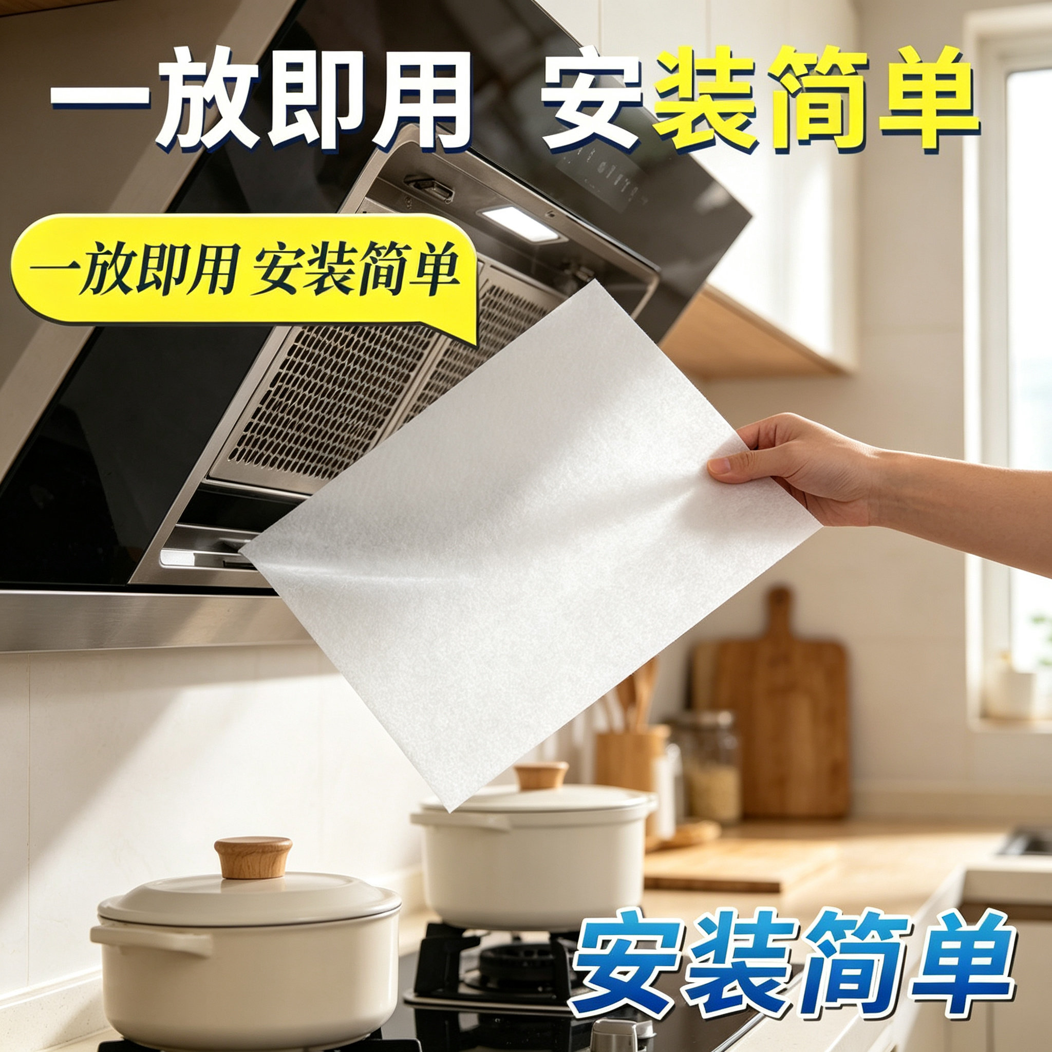 【下单立减50】抽油烟机加厚款吸油棉条油纸油槽通用过滤JL