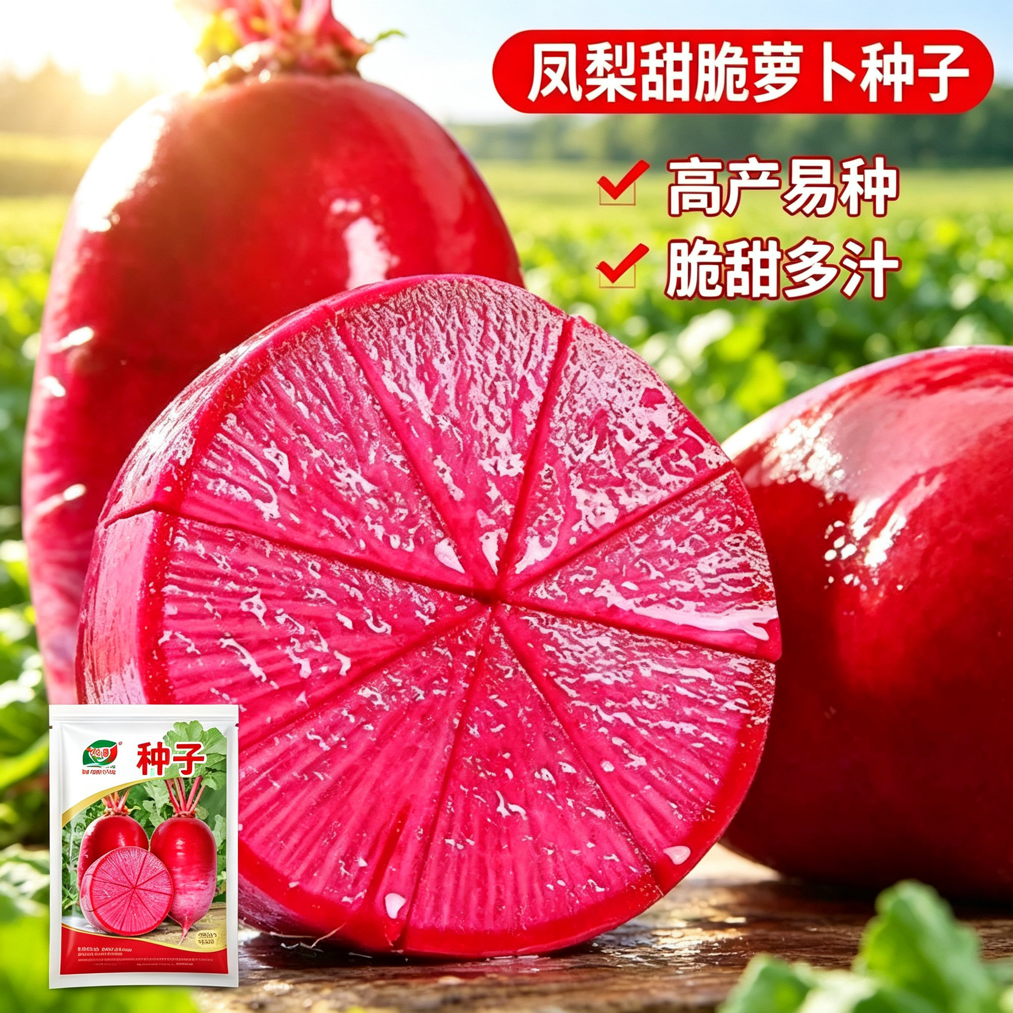 【下单立减50】凤梨水果萝卜凤梨萝卜阳台菜园庭院可萝卜种子yz