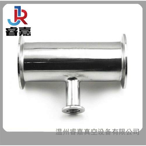 304不锈钢管道配件KF真空快装三通变径法兰异径KF-16KF25KF40KF50