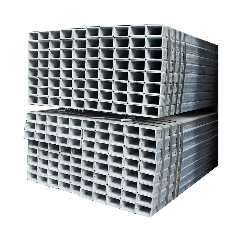 出口佛山方管q235b热浸锌方通矩形建筑装饰方钢管镀锌方管