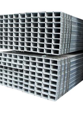 出口佛山方管q235b热浸锌方通矩形建筑装饰方钢管镀锌方管