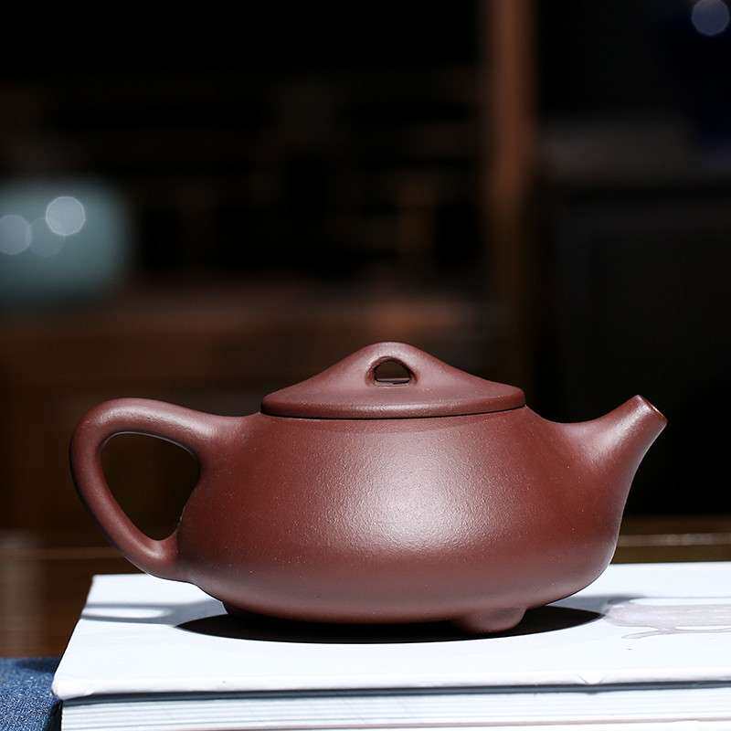 石瓢壶 宜兴丁蜀镇紫砂壶名家全手工球孔出水茶壶一件