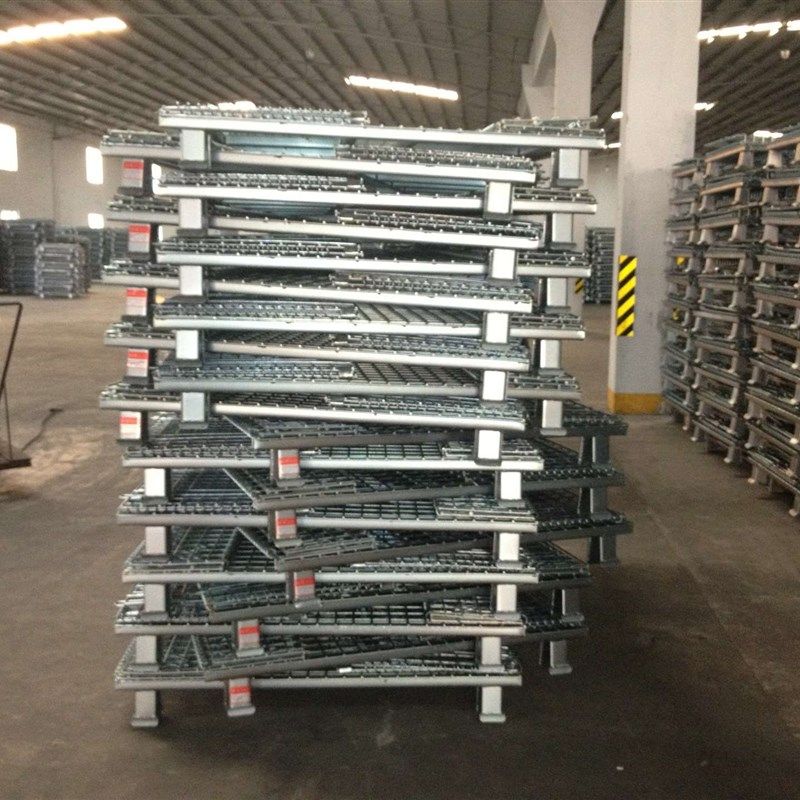 专业提供 折叠式金属仓储t笼 标准仓储笼 镀锌金属仓储笼规格齐全