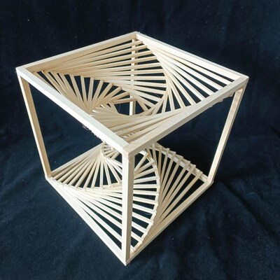 立体构成模型制作材料实木棒木条diFy手工场景点线面学生作业成品