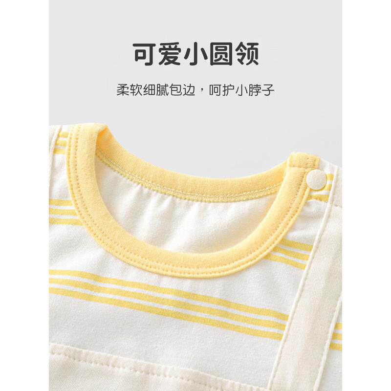 优奇婴儿衣夏装装周新生儿体衣纯棉GIX类满月百天连岁服服宝宝哈