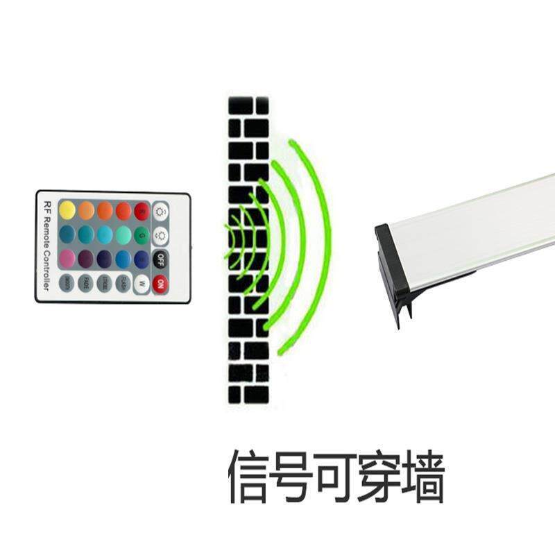 跨境七彩色水族鱼缸灯装饰照明水灯草瑚鱼缸MG遥控七支架灯变水族