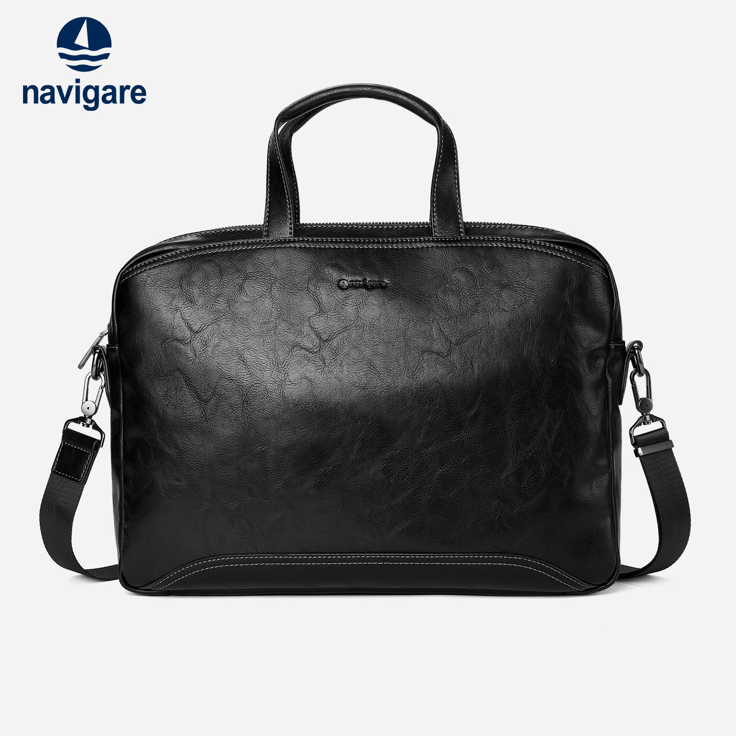 navigare小帆船2025新款男士公文包商务通勤大容量手提袋体制内