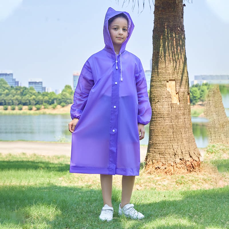 批发非一次性儿童EVA雨衣加厚一体式雨衣户外户外便携学生幼儿