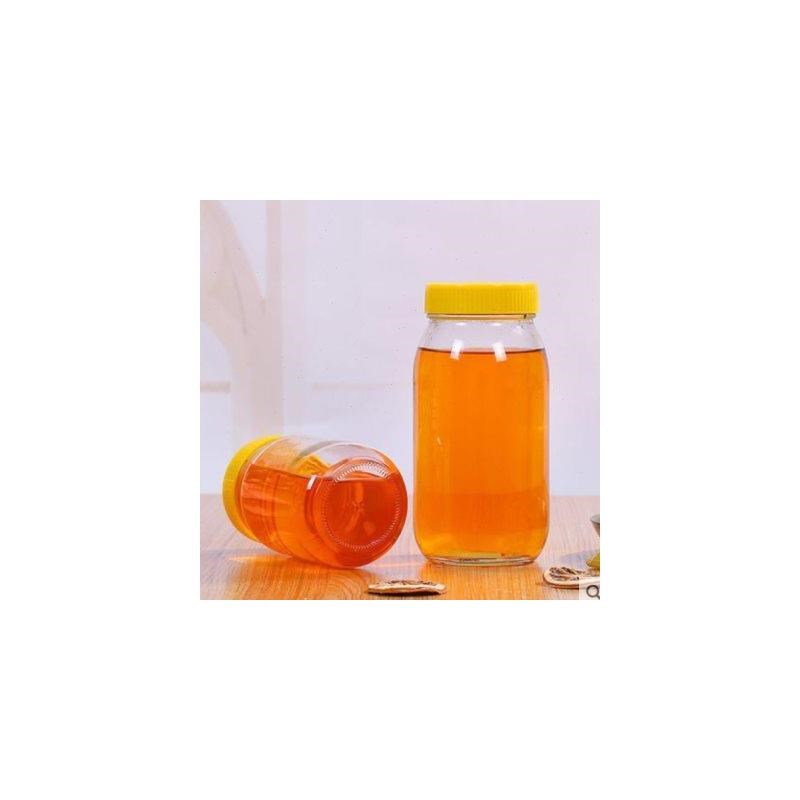 带盖加厚蜂蜜瓶玻璃蜂蜜瓶2斤一斤装蜂蜜瓶密封罐分装蜂蜜瓶