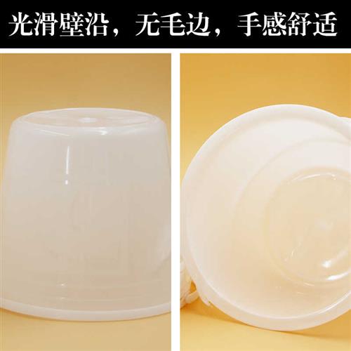 塑料小桶加厚调油漆塑料桶红色有盖小红桶手提小水桶画画洗毛笔桶