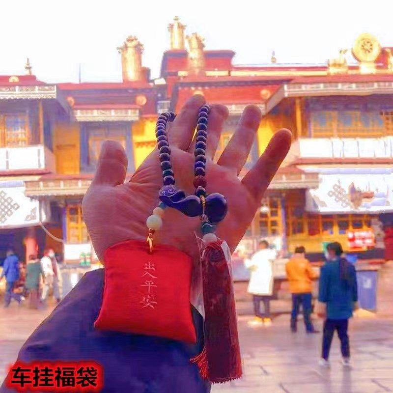 西藏车载汽车后视镜挂件黑檀木z葫芦车内吊饰男女款流苏挂饰包邮