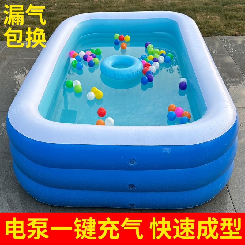 超大号充气游泳池儿童家用大人小孩可折叠婴儿宝宝户外游泳戏水池