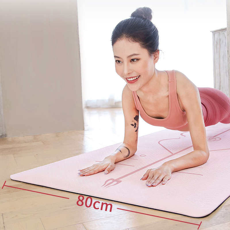 瑜伽垫加厚加宽加长初学者女男健身舞蹈防滑瑜珈垫子地垫家用薄
