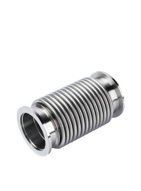 甄选KF柔性波纹管真空弹性可弯曲收缩304不锈钢16快接25法兰40卡