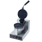 甄选商用头旋转华夫炉 双面加热华夫饼机设 圆形格仔饼电热华夫炉