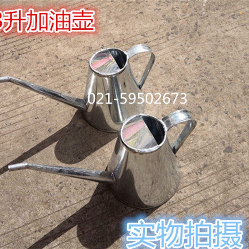 纯手工制作加厚铁皮加油桶油壶洒水壶。1J升。2升。3升镀锌加油桶