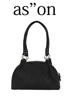 ASON官方旗舰店流浪包朴彩英皮面手提包机车包时尚单肩腋下包女包