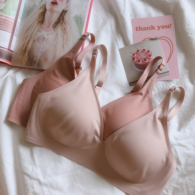 怪叔叔 大胸显k小超舒服好穿 薄款bra无钢圈文胸小胸无痕内衣女