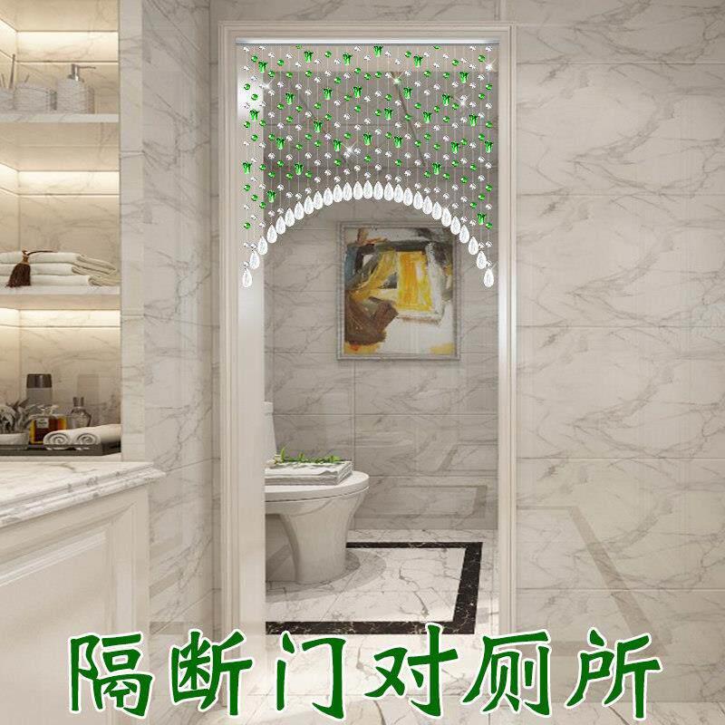 水免晶珠帘隔断窗客饭厅卧室化妆室房门帘白菜玄关装饰帘厨子k025