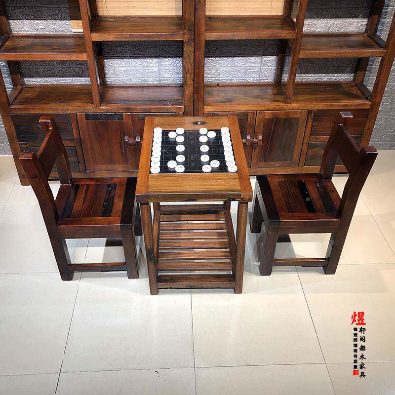 老木船几船木茶几小户型客厅边边几台BJ象棋边阳几实木长方形小边