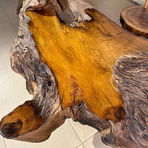 风化黄桑木根雕茶几茶桌树根原木实木树根树桩整木家用功夫茶台