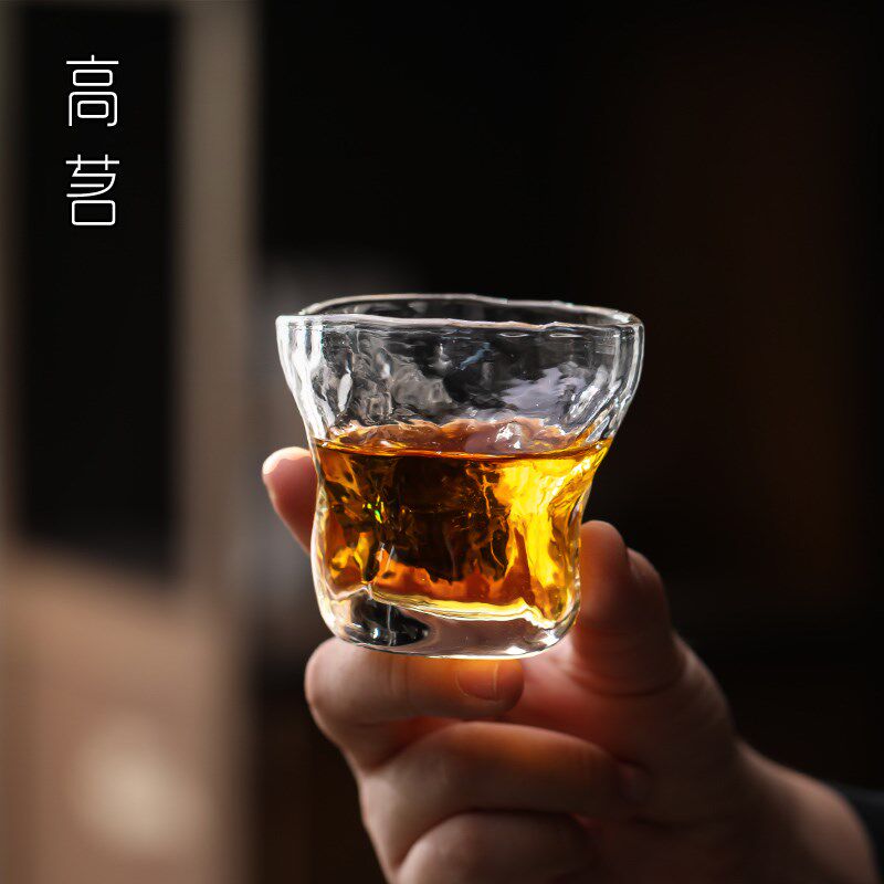 玻璃茶杯小杯功夫茶主人杯喝茶杯子高级感闻香品茗杯精致待客