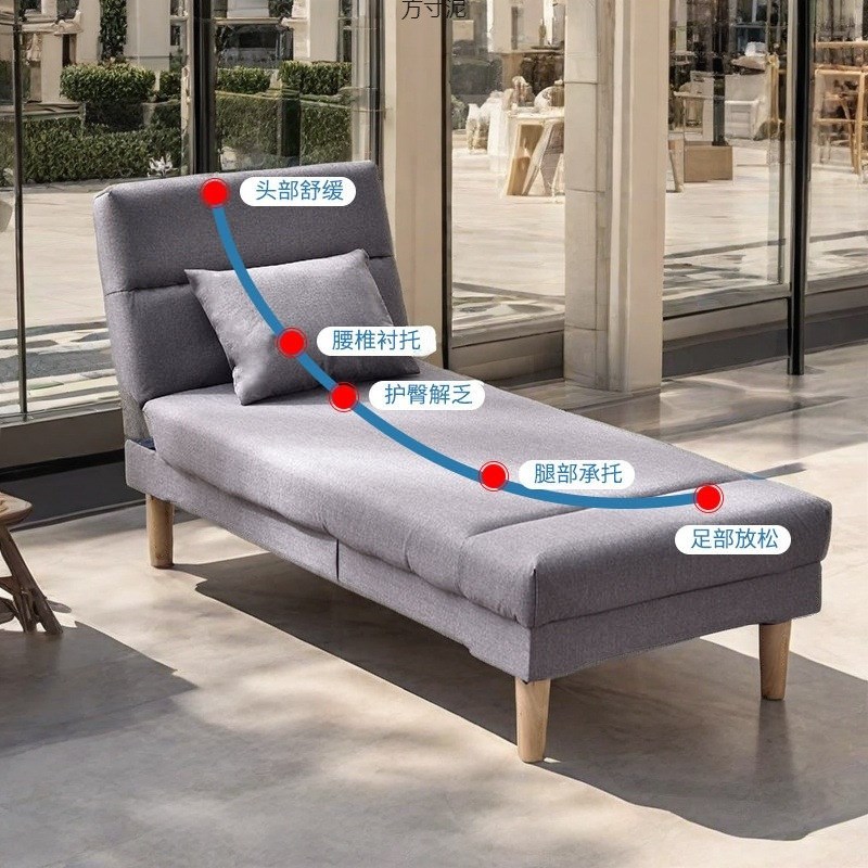 贵妃榻单独躺椅卧室客厅贵妃椅折叠加宽拼接床小户型床边贵妃榻厂