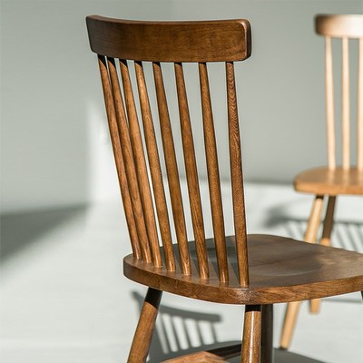 北欧实木温莎椅咖啡餐厅桌椅组合现代简约靠背椅美式餐椅家用椅子